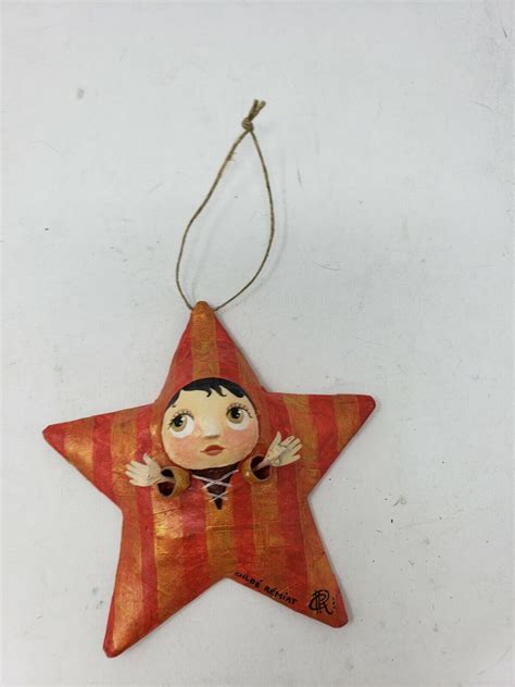 Christmas Star Damsel ornament Hand Made Signed Chloe Remiat 